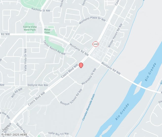 Location Map: 5600 Coors Blvd. NW Albuquerque, NM 87120